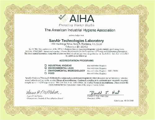 AIHA certification